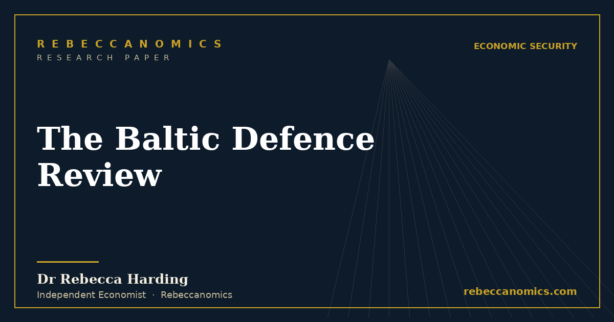 Dr Rebecca Harding on a panel at the Baltic Defence College